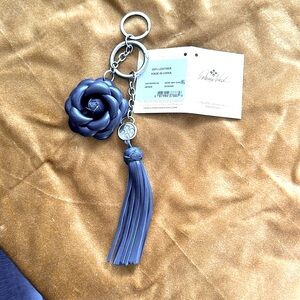 Patricia Nash distressed vintage Rose Key chain